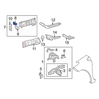 Toyota OE - Front Right Inner Frame Side Member Reinforcement