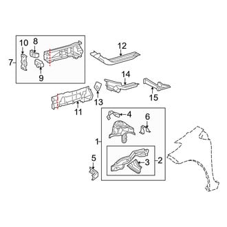 Toyota OE - Fender - Structural Components & Rails (Japan Built)