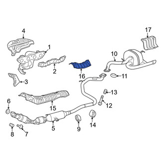 Toyota OE - Center Floor Pan Heat Shield