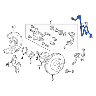 Toyota OE - Rear Left ABS Wheel Speed Sensor Wiring Harness