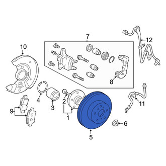 Toyota OE - Front Disc Brake Rotor