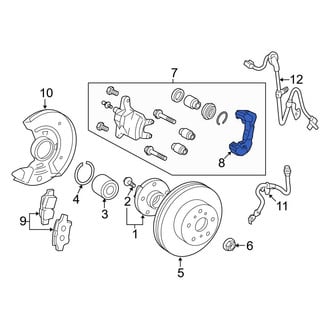 Toyota OE - Rear Disc Brake Caliper Bracket