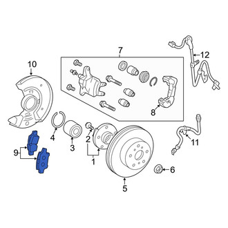 Toyota OE - Front Disc Brake Pad Set