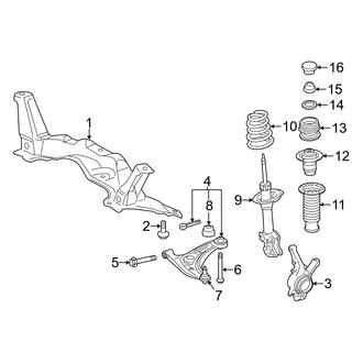 Toyota OE - Front Suspension - Suspension Components (Sedan)