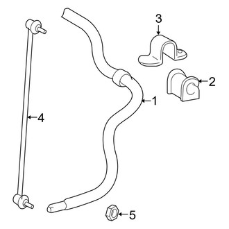 Toyota OE - Front Suspension - Stabilizer Bar & Components