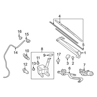 Toyota OE - Windshield - Wiper & Washer Components