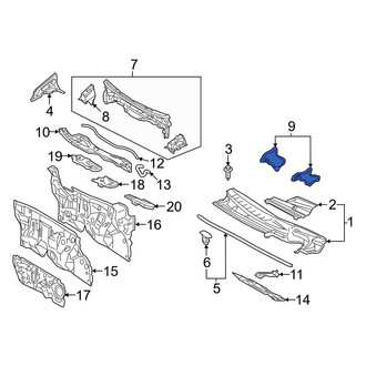 Toyota OE - Left Cowl Panel Reinforcement Seal