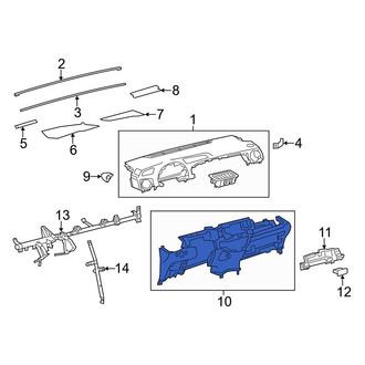 Toyota OE - Lower Dashboard Panel