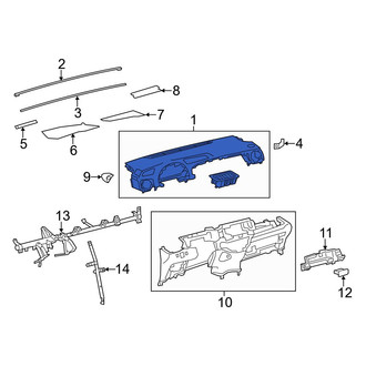 Toyota OE - Upper Dashboard Panel