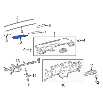 Toyota OE - Instrument Panel Trim Panel Insulator