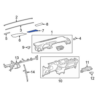 Toyota OE - Instrument Panel Trim Panel Insulator