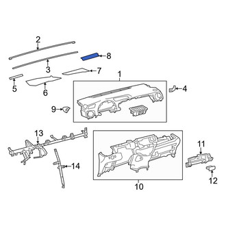 Toyota OE - Instrument Panel Trim Panel Insulator