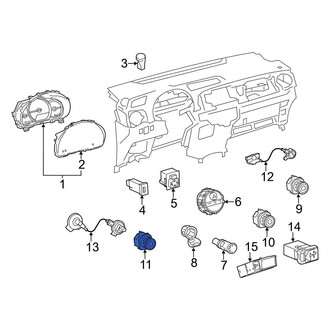 Toyota OE - HVAC Mode Control Switch