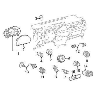 Toyota OE - Instrument Panel - Cluster & Switches