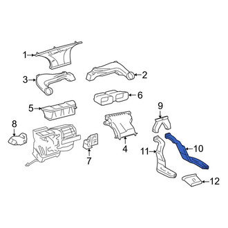 Toyota OE - Rear Right Instrument Panel Air Duct