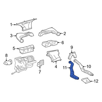 Toyota OE - Rear Left Instrument Panel Air Duct