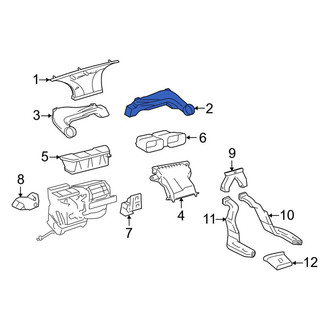 Toyota OE - Right Instrument Panel Air Duct