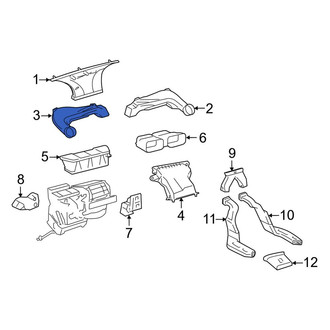 Toyota OE - Left Instrument Panel Air Duct