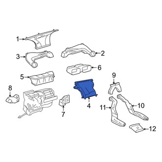 Toyota OE - Center Lower Instrument Panel Air Duct
