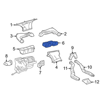 Toyota OE - Rear Left Instrument Panel Air Duct