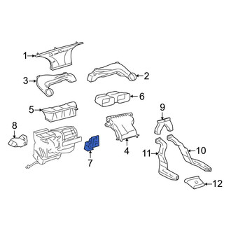 Toyota OE - Right Lower Instrument Panel Air Duct
