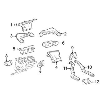 Toyota OE - Instrument Panel - Ducts
