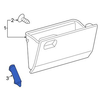 Toyota OE - Front Glove Box Door Bumper