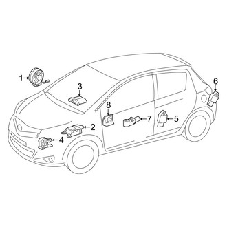 Toyota OE - Restraint Systems - Air Bag Components (Modules and Sensors)