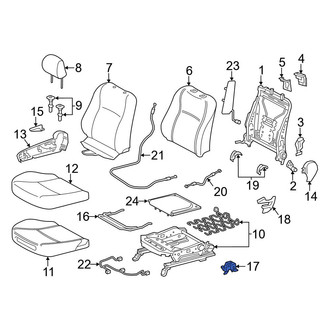 Toyota OE - Front Left Outer Seat Track Cover