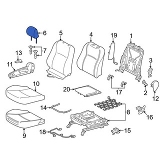 Toyota OE - Front Left Headrest