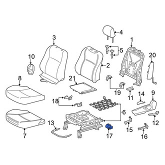 Toyota OE - Front Left Inner Seat Track Cover