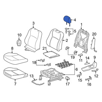 Toyota OE - Front Left Headrest
