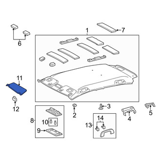 Toyota OE - Left Sun Visor