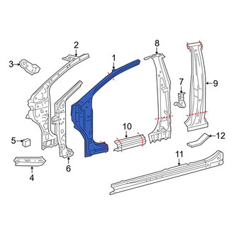 Toyota OE - Left Inner Body A-Pillar
