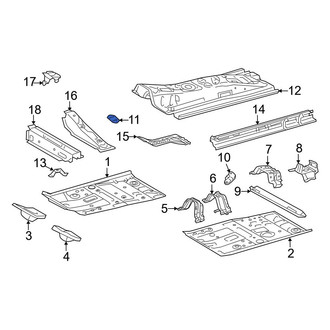 Toyota OE - Front Floor Pan Reinforcement