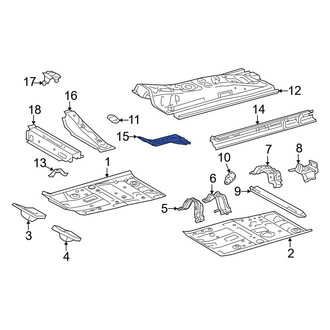 Toyota OE - Left Floor Pan Reinforcement