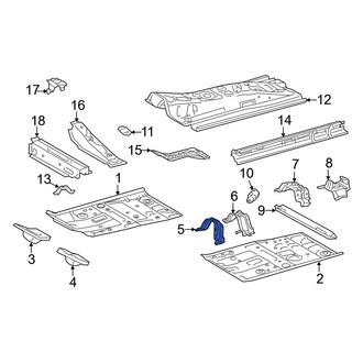 Toyota OE - Center Floor Pan Reinforcement
