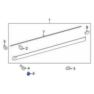 Toyota OE - Rocker Panel Molding Cap
