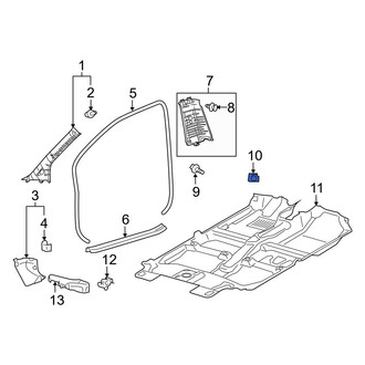 Toyota OE - Door Pillar Post Trim Grommet