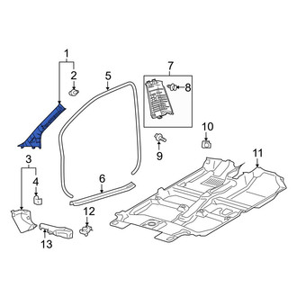 Toyota OE - Left Body A-Pillar Trim Panel