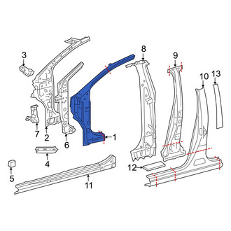 Toyota OE - Left Outer Body A-Pillar
