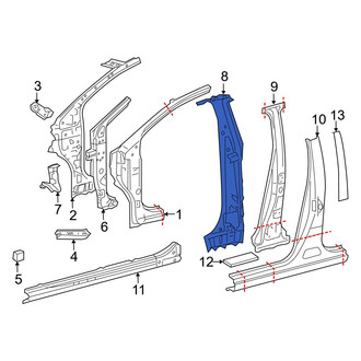 Toyota OE - Left Inner Body B-Pillar