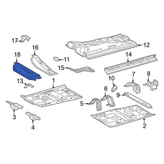 Toyota OE - Rear Rearward Floor Pan Crossmember