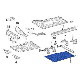 Toyota OE - Front Left Floor Pan