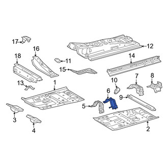 Toyota OE - Floor Pan Reinforcement
