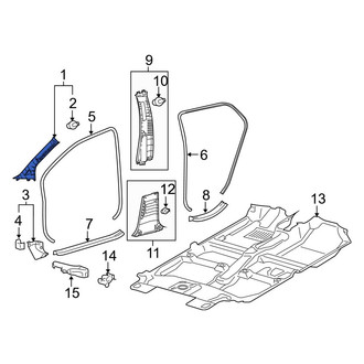 Toyota OE - Left Body A-Pillar Trim Panel