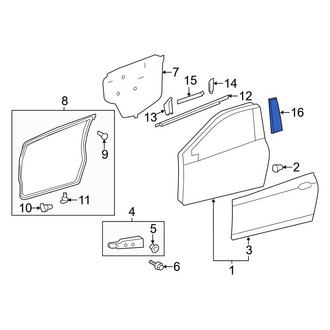 Toyota OE - Front Left Door Applique
