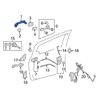 Toyota OE - Front Outer Exterior Door Handle
