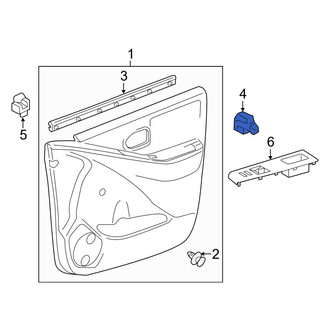 Toyota OE - Front Left Door Window Switch