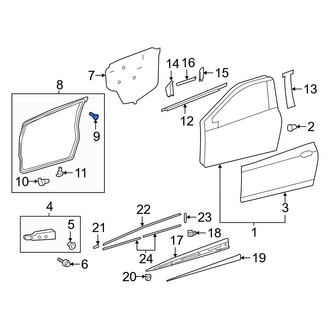 Toyota OE - Door Seal Clip